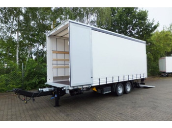 New Curtainsider trailer Möslein  neuer Planenanhänger, Ladebordwand + Durchladba: picture 2