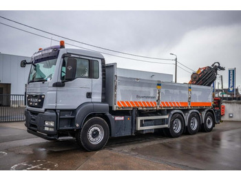 Dropside/ Flatbed truck, Crane truck MAN TGS 35.440 BL - PK 33002/8xhydr.: picture 2