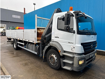 Dropside/ Flatbed truck, Crane truck Mercedes-Benz Axor 1824 Manual, Steel Suspension, HIAB, Remote: picture 3