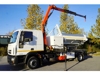 Crane truck IVECO Eurocargo 120E18 Crane Palfinger / 3-way tipper / sleeper cab: picture 2