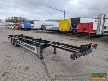 Container transporter/ Swap body semi-trailer Floor FLCO 12-18 2-Assen BPW - Trommelremmen - 2x 20FT en 40FT Aansluiting - 4140KG: picture 4