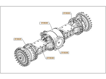 Rear axle CASE