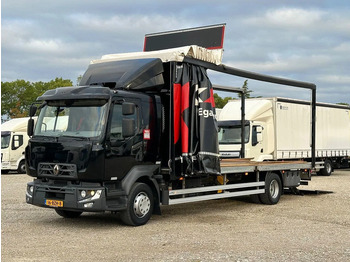 Curtainsider truck RENAULT D 240