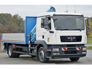 Crane truck, Dropside/ Flatbed truck MAN TGM 18.250* PRITSCHE 4,80m* PK 12080 KA/FUNK*TOP: picture 3