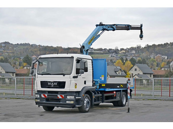 Crane truck, Dropside/ Flatbed truck MAN TGM 18.250* PRITSCHE 4,80m* PK 12080 KA/FUNK*TOP: picture 2