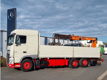 Crane truck, Dropside/ Flatbed truck DAF XF 440 6x2 Pritsche Kran Atlas 145.2-A12: picture 4