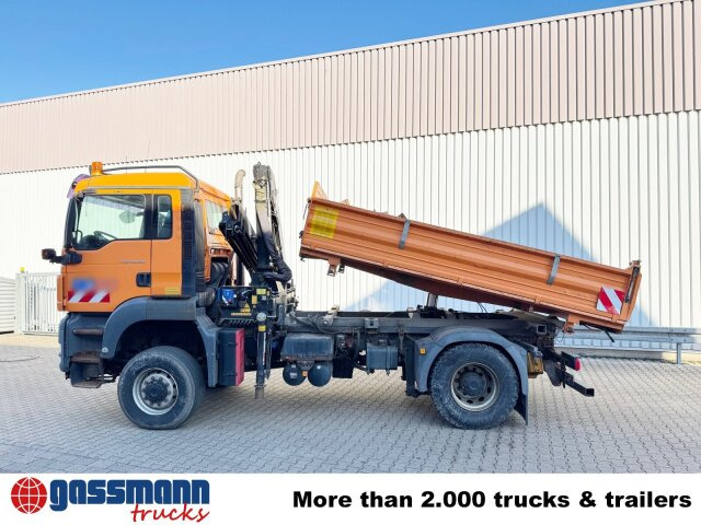 Tipper, Crane truck MAN TGS 18.320 4x4 BL, Wechselsystem,: picture 12