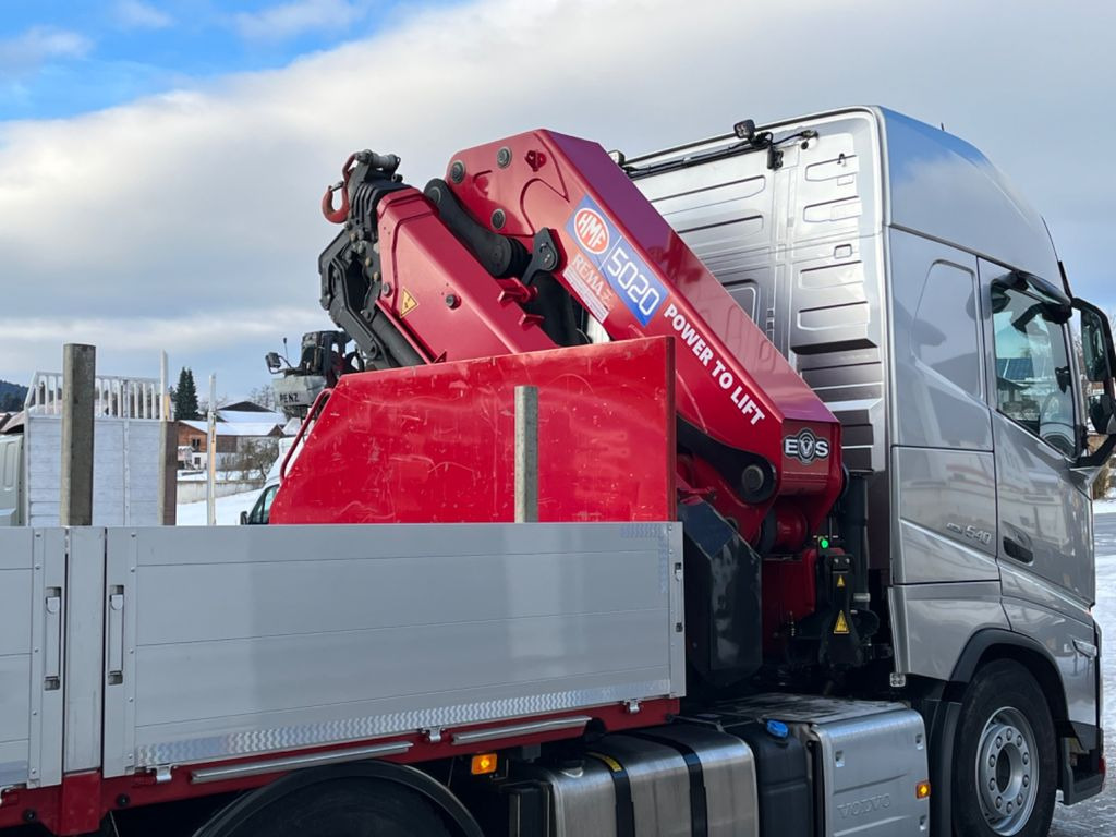 Dropside/ Flatbed truck, Crane truck Volvo FH  540 mit HMF 5020K Ladekran: picture 10