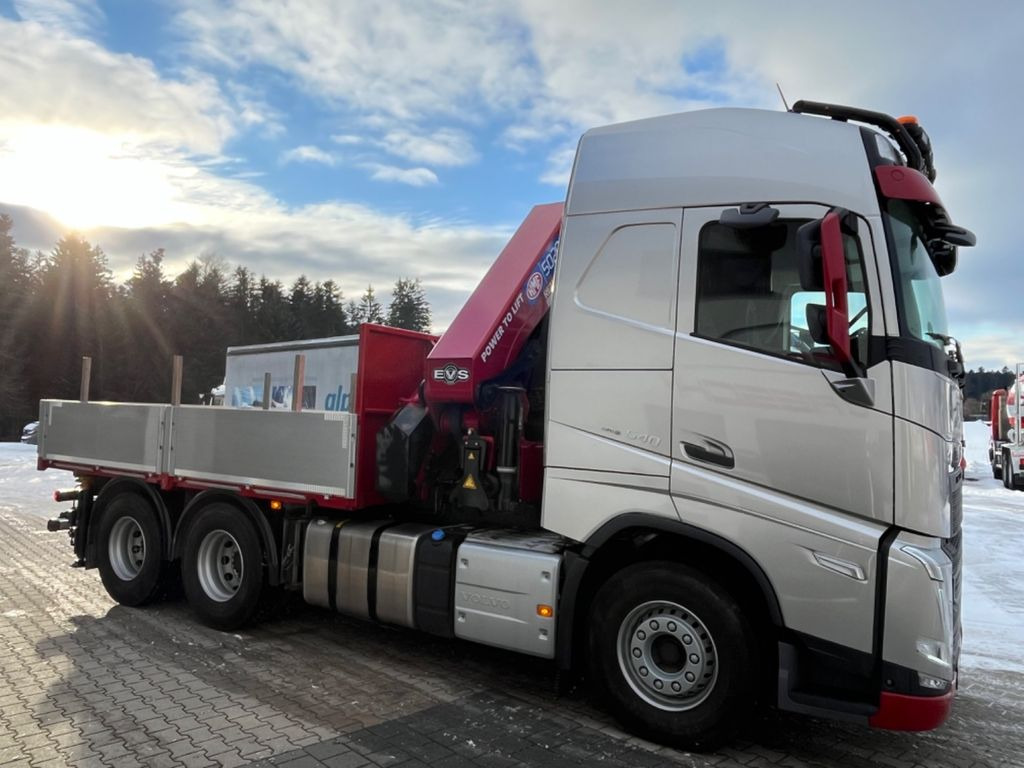 Dropside/ Flatbed truck, Crane truck Volvo FH  540 mit HMF 5020K Ladekran: picture 6