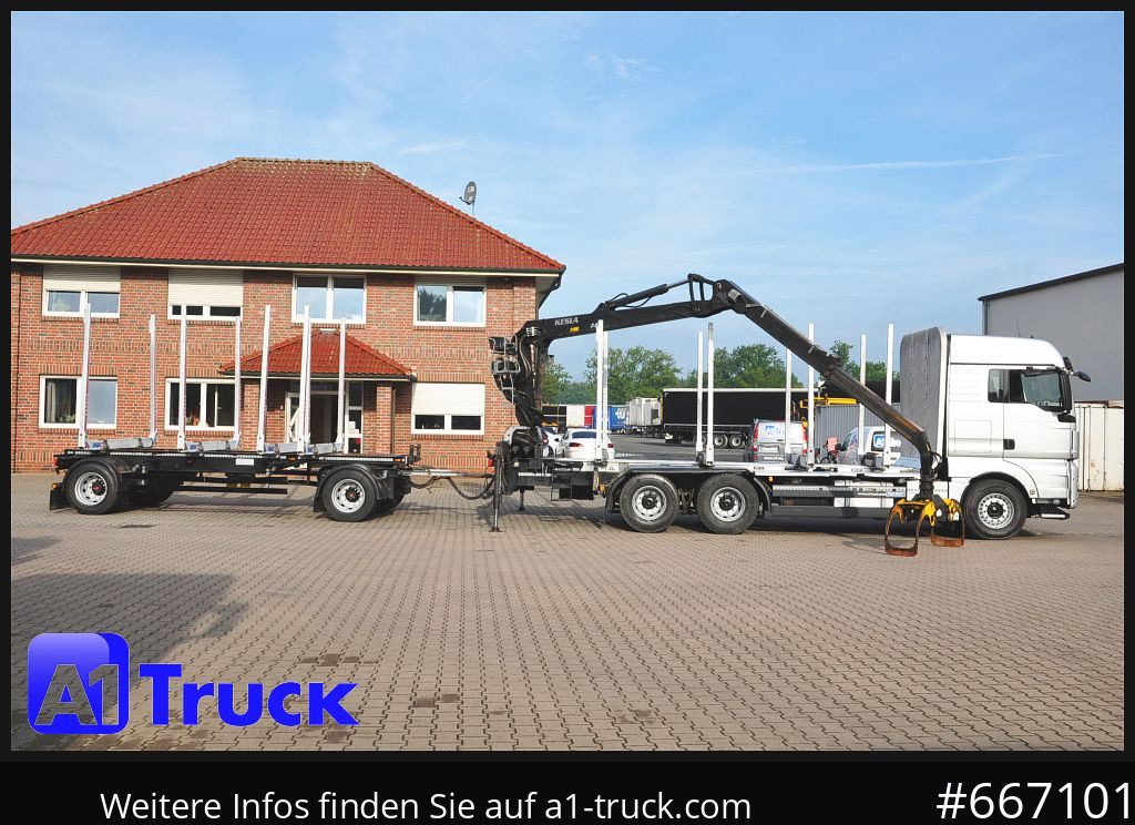 Truck, Crane truck MAN TGX 26.480, Holz Kesla 2109, 6x4,: picture 8