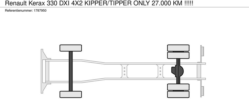 Tipper Renault Kerax 330 DXI 4X2 KIPPER/TIPPER ONLY 27.000 KM !: picture 9