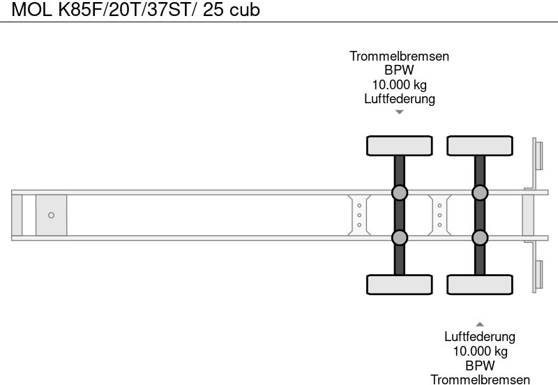 Tipper semi-trailer MOL K85F/20T/37ST/ 25 cub: picture 8