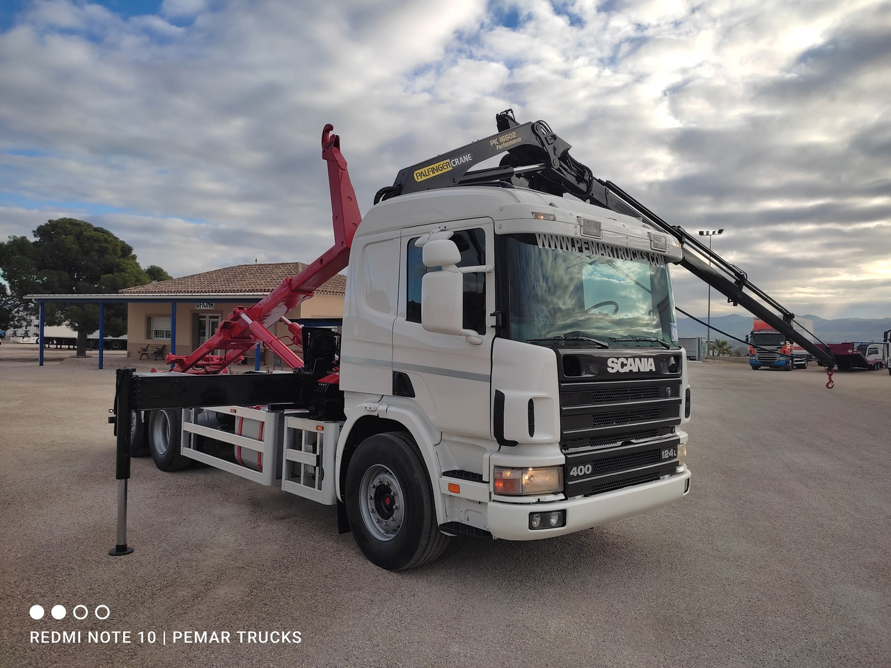 Hook lift truck, Crane truck SCANIA P124 400 6X2 GRUA PALFINGER GANCHO: picture 30