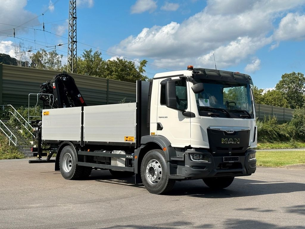 New Crane truck, Dropside/ Flatbed truck MAN TGM 18.320 4x2 Euro6e Kran Hiab: picture 9