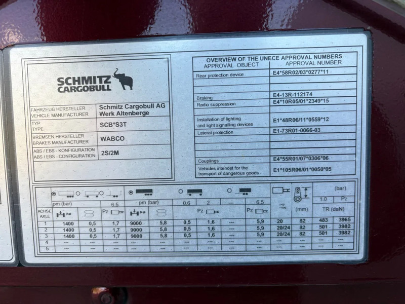 Curtainsider semi-trailer Schmitz Cargobull SCHMITZ CARGOBULL N/A / ALCOA VELGEN / LIFTAS / PALLETKIST / SCHUIFZEIL - SCHUIFDAK / APK - TUV JUNI 2025 /: picture 8