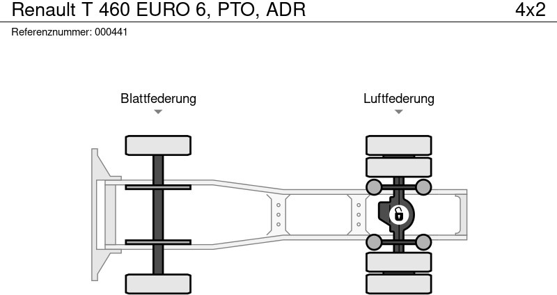 Tractor unit Renault T 460 EURO 6, PTO, ADR: picture 13