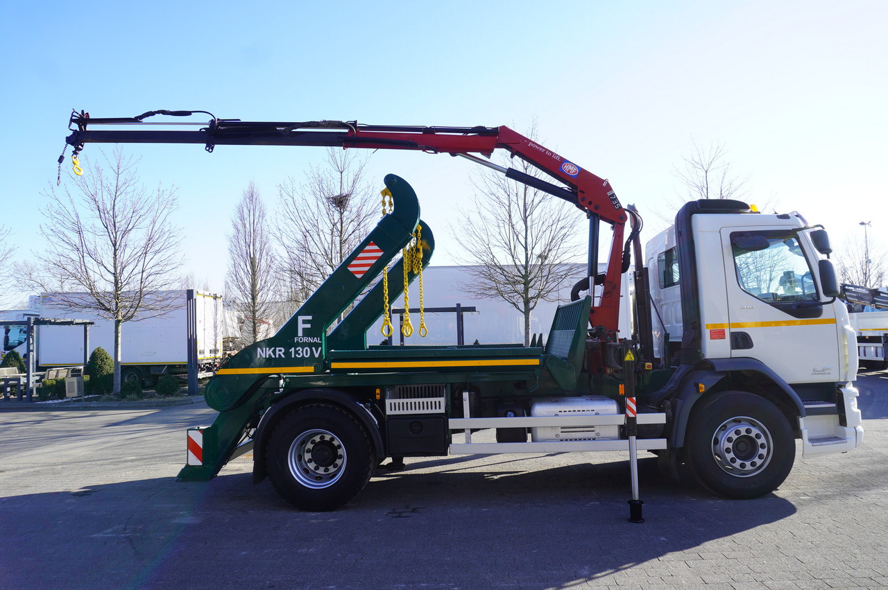 Hook lift truck, Crane truck DAF LF 18.310 E6 / Skip loader Fornal NKR 130V / HDS HMF 735 K2 / Manual gearbox: picture 9