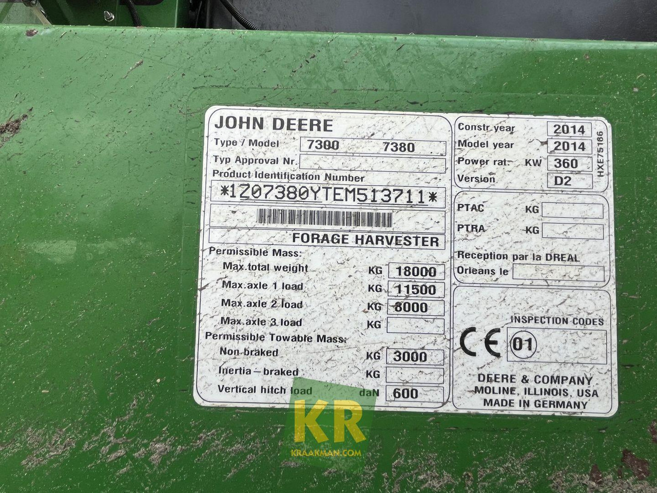 Forage harvester John Deere 7380: picture 9