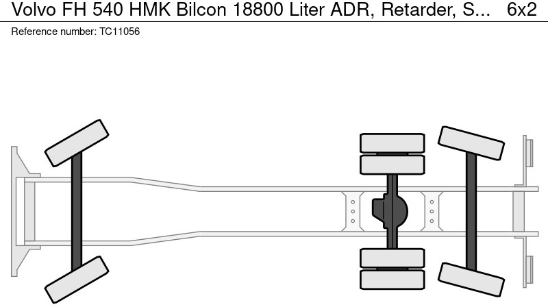 Tank truck Volvo FH 540 HMK Bilcon 18800 Liter ADR, Retarder, Steering axle: picture 13