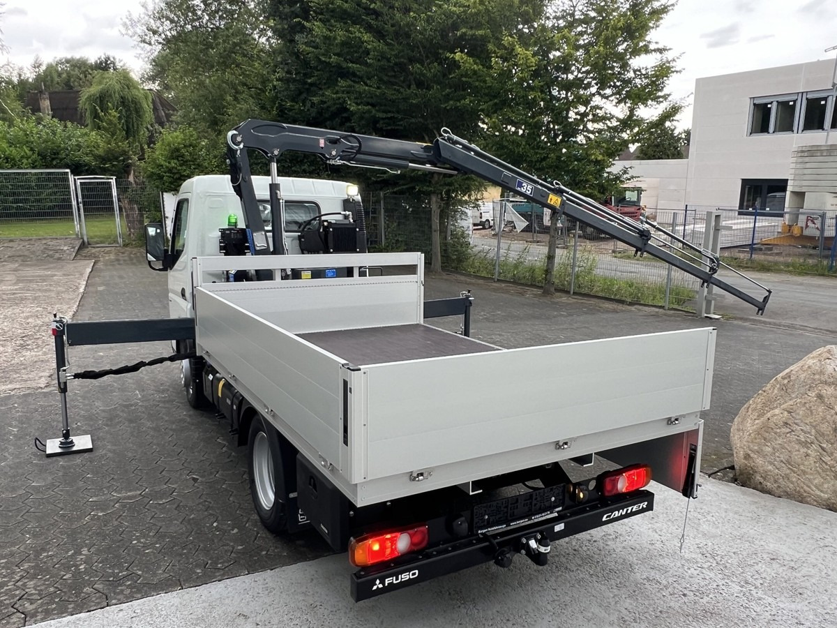 New Flatbed van FUSO 3S15 Alu Pritsche 2.80m Ladekran: picture 10