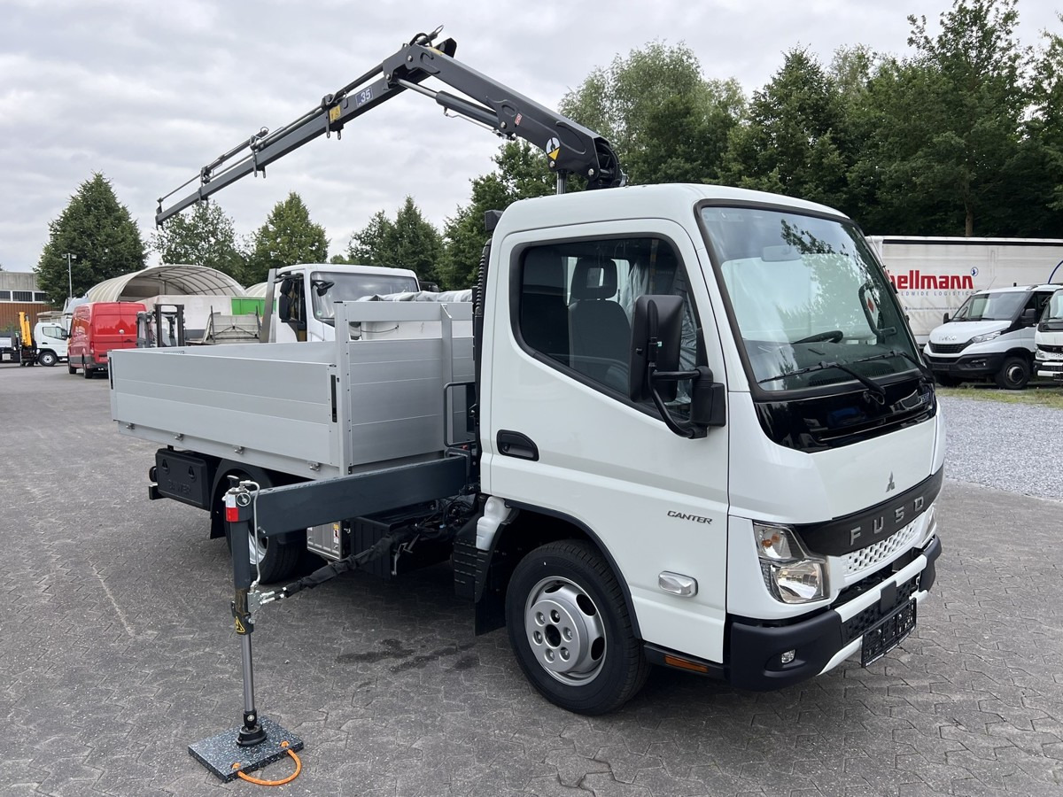 New Flatbed van FUSO 3S15 Alu Pritsche 2.80m Ladekran: picture 20