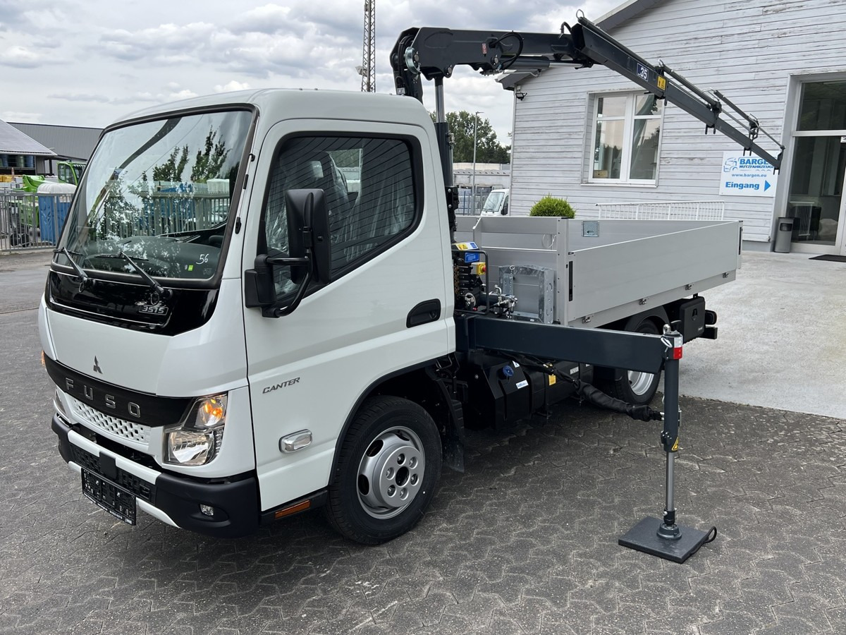 New Flatbed van FUSO 3S15 Alu Pritsche 2.80m Ladekran: picture 15