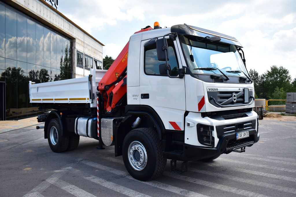 Crane truck, Tipper Volvo FMX 4x4 PALFINGER PK 13001 CRANE KIPPER EURO 5 !: picture 10