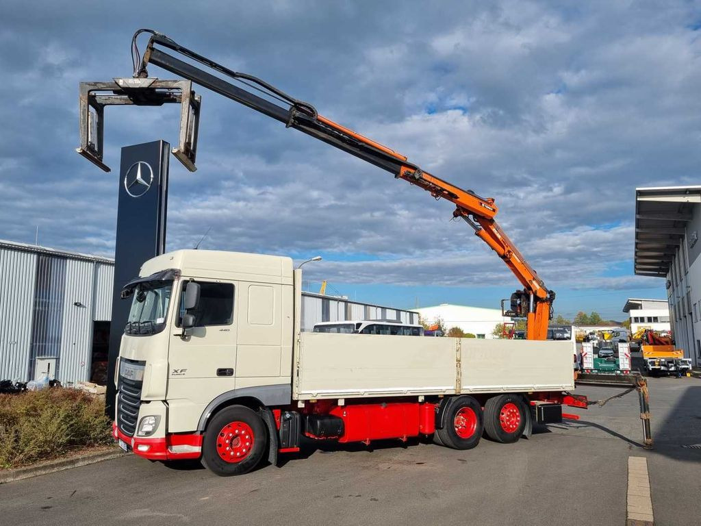 Crane truck, Dropside/ Flatbed truck DAF XF 440 6x2 Pritsche Kran Atlas 145.2-A12: picture 15